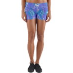 Background Abstract Texture Pattern Yoga Shorts