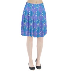 Background Abstract Texture Pattern Pleated Skirt from ArtsNow.com