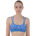 Background Abstract Texture Pattern Line Them Up Sports Bra