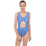 Background Abstract Texture Pattern Center Cut Out Swimsuit