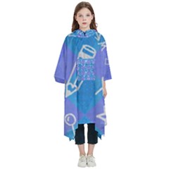 Background Abstract Texture Pattern Kids  Hooded Rain Ponchos from ArtsNow.com