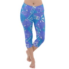 Lightweight Velour Capri Yoga Leggings 