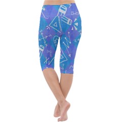 Lightweight Velour Cropped Yoga Leggings 