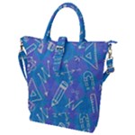 Background Abstract Texture Pattern Buckle Top Tote Bag