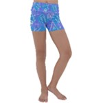 Background Abstract Texture Pattern Kids  Lightweight Velour Yoga Shorts