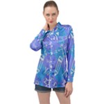 Background Abstract Texture Pattern Long Sleeve Satin Shirt