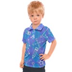 Background Abstract Texture Pattern Kids  Polo T-Shirt