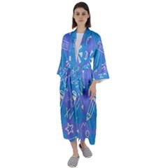 Maxi Satin Kimono 