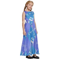 Kids  Satin Sleeveless Maxi Dress 