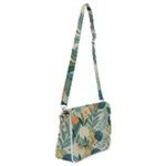 Leaves Pattern Flora Nature Shoulder Bag with Back Zipper