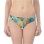 Leaves Pattern Flora Nature Hipster Bikini Bottoms