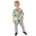 Leaves Pattern Flora Nature Kids  Raglan T-Shirt