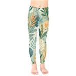 Leaves Pattern Flora Nature Kids  Leggings