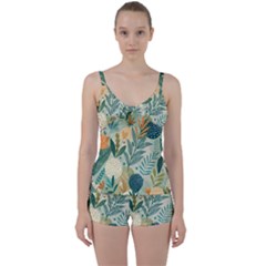 Tie Front Two Piece Tankini 