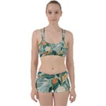 Leaves Pattern Flora Nature Perfect Fit Gym Set