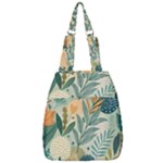 Leaves Pattern Flora Nature Center Zip Backpack