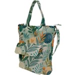 Leaves Pattern Flora Nature Shoulder Tote Bag