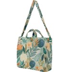 Leaves Pattern Flora Nature Square Shoulder Tote Bag