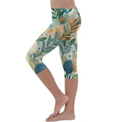 Kids  Lightweight Velour Capri Leggings  