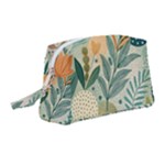 Leaves Pattern Flora Nature Wristlet Pouch Bag (Medium)