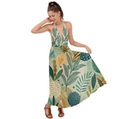 Backless Maxi Beach Dress 