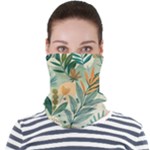 Leaves Pattern Flora Nature Face Seamless Bandana (Adult)