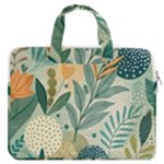 Leaves Pattern Flora Nature MacBook Pro 13  Double Pocket Laptop Bag