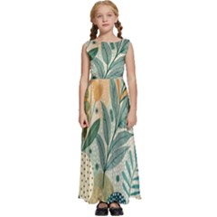 Kids  Satin Sleeveless Maxi Dress 