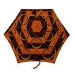 Art Pattern Design Wallpaper Mini Folding Umbrellas