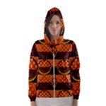 Art Pattern Design Wallpaper Women s Hooded Windbreaker