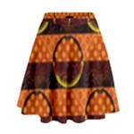 Art Pattern Design Wallpaper High Waist Skirt