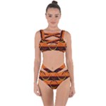 Art Pattern Design Wallpaper Bandaged Up Bikini Set 