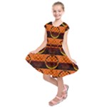 Art Pattern Design Wallpaper Kids  Short Sleeve Dress