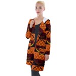 Art Pattern Design Wallpaper Hooded Pocket Cardigan