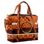 Art Pattern Design Wallpaper Sports Shoulder Bag with Shoes Compartment