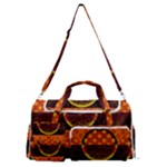 Art Pattern Design Wallpaper Sports Gym Duffle Bag with Shoe Compartment