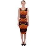 Art Pattern Design Wallpaper Sleeveless Pencil Dress