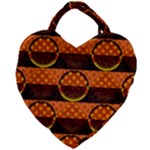 Art Pattern Design Wallpaper Giant Heart Shaped Tote