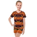 Art Pattern Design Wallpaper Kids  Mesh T-Shirt and Shorts Set