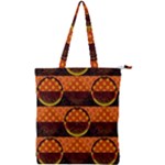 Art Pattern Design Wallpaper Double Zip Up Tote Bag