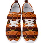 Art Pattern Design Wallpaper Men s Velcro Strap Shoes