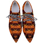 Art Pattern Design Wallpaper Pointed Oxford Shoes