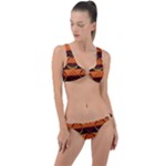 Art Pattern Design Wallpaper Ring Detail Crop Bikini Set