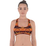 Art Pattern Design Wallpaper Cross Back Hipster Bikini Top 