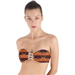 Art Pattern Design Wallpaper Twist Bandeau Bikini Top