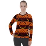 Art Pattern Design Wallpaper Women s Pique Long Sleeve T-Shirt