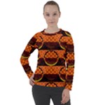 Art Pattern Design Wallpaper Women s Long Sleeve Raglan T-Shirt