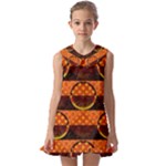 Art Pattern Design Wallpaper Kids  Pilgrim Collar Ruffle Hem Dress