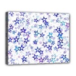 Christmas Stars Background Canvas 14  x 11  (Stretched)