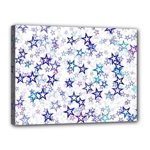 Christmas Stars Background Canvas 16  x 12  (Stretched) from ArtsNow.com